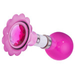 Trúbka na volant – ružová s diamantom